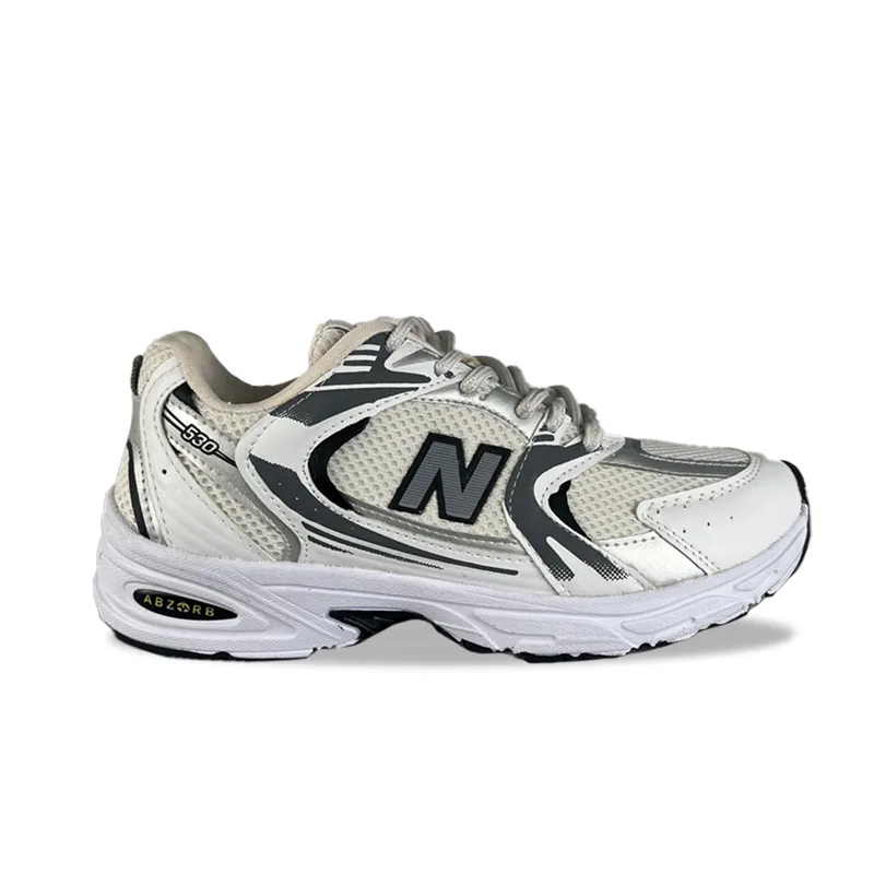 کتونی نیوبالانس 530 سفید نقره ایی